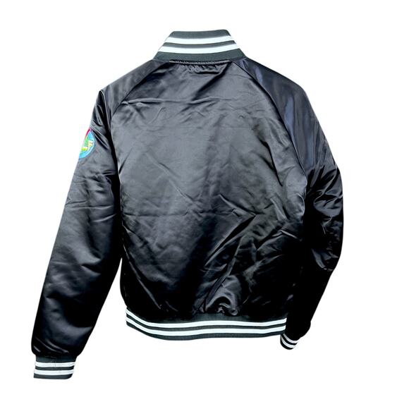 Men's Golf Wang Shiny Navy Bomber Varsity Jacket - $180 Retail - Picture 2 of 5